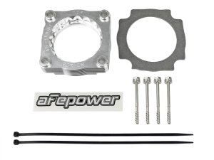 BMW 3 Series Throttle Body Spacer - aFe - Silver Bullet - Silver - `12-`15