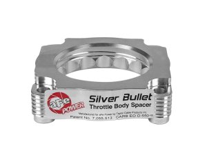 BMW 3 Series Throttle Body Spacer - aFe - Silver Bullet - Silver - `12-`15