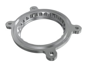 Ford Super Duty Throttle Body Spacer - aFe - Silver Bullet - Orange - `23-`26