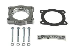 GMC Sierra 1500 Throttle Body Spacer - aFe - Silver Bullet - Silver - `07-`13
