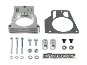GMC Sierra 3500 Throttle Body Spacer - aFe - Silver Bullet - Black - `96-`00