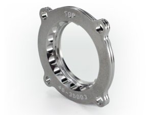 Dodge Durango Throttle Body Spacer - aFe - Silver Bullet, Serrated/Helix - Silver - `11-`25