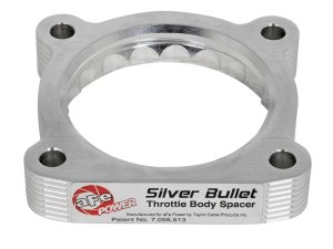 Infiniti QX56 Throttle Body Spacer - aFe - Silver Bullet, Serrated/Helix - `11-`13