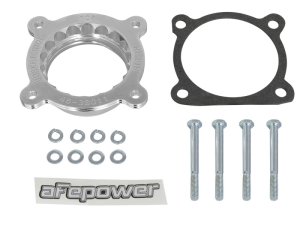 Toyota 4Runner Throttle Body Spacer - aFe - Silver Bullet Serrated/Helix - `10-`24 Toyota 4Runner Throttle Body Spacer - aFe - Silver Bullet Serrated/Helix - `10-`24