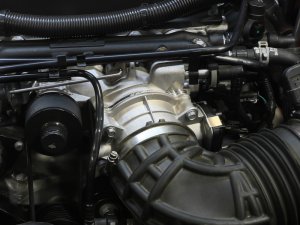 Chevrolet Corvette Throttle Body - aFe - 95mm with Serrated/Swirl design and Billet Aluminum Adapter - `14-`25