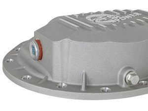 Dodge Diesel Trucks Front Differential Cover - aFe - Street Series w/ Machined Fins - Raw - `03-`12
