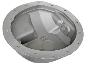 Dodge Diesel Trucks Front Differential Cover - aFe - Street Series w/ Machined Fins - Raw - `03-`12