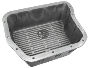 Dodge RAM Transmission Pan - aFe - Street Series w/ Machined Fins - Raw - 2006