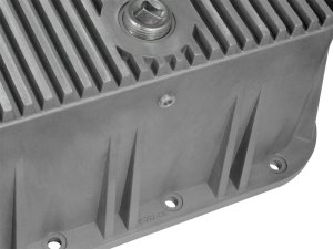 Dodge RAM Transmission Pan - aFe - Street Series w/ Machined Fins - Raw - 2006