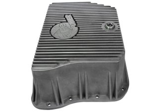 Dodge RAM Transmission Pan - aFe - Street Series w/ Machined Fins - Raw - 2006