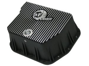 Dodge Diesel Trucks Transmission Pan - aFe - Pro Series, Machined, Deep with Fins - Black - `94-`07