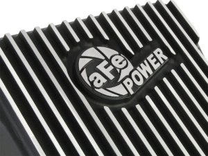 Chevrolet Silverado 3500HD Transmission Pan - aFe - Pro Series Deep, Allison A1000 - Black w/ Machined Fins - `01-`19