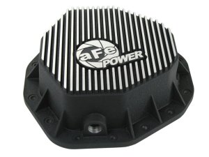 Dodge Diesel Trucks Differential Cover - Rear - aFe - Pro Series w/ Machined Fins & Gear Oil - Black - `03-`05