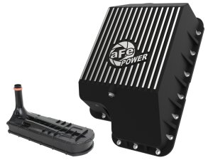 Ford Diesel Trucks Transmission Pan - aFe - Pro Series - Black - `03-`10