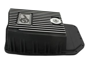Ford F-150 Transmission Pan - aFe - Pro Series - Black w/ Machined Fins - `09-`14 Ford F-150 Transmission Pan - aFe - Pro Series - Black w/ Machined Fins - `09-`14