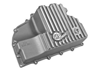 Dodge RAM 1500 Engine Oil Pan - aFe - Street Series with Machined Fins - Raw - `14-`18