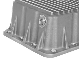 Ford Super Duty F-250 Engine Oil Pan - aFe - Street Series Raw w/ Machined Fins - `11-`17