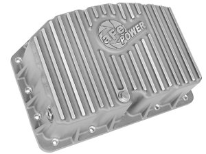 Ford Super Duty F-350 Engine Oil Pan - aFe - Street Series Raw w/ Machined Fins - `11-`17