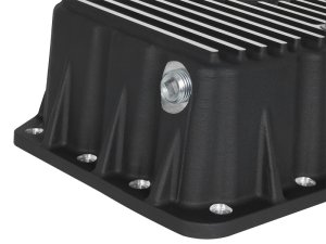 Ford Super Duty F-250 Engine Oil Pan - aFe - Pro Series w/ Machined Fins - Black - `11-`16
