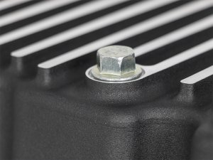 Ford Super Duty F-250 Engine Oil Pan - aFe - Pro Series w/ Machined Fins - Black - `11-`16
