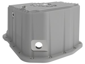 GMC Sierra HD Engine Oil Pan - aFe - Street Series Deep w/ Machined Fins - Raw - `11-`16