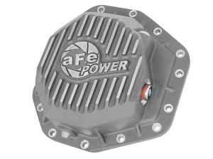 Ford Diesel Trucks Rear Differential Cover - aFe - Street Series with Machined Fins - Raw - `17-`23