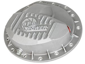 Nissan Titan XD Rear Differential Cover - aFe - Raw with Machined Fins Street Series - `16-`19