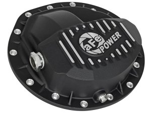 Nissan Titan XD Differential Cover - Rear - aFe - Pro Series w/Machined Fins - Black - `16-`17