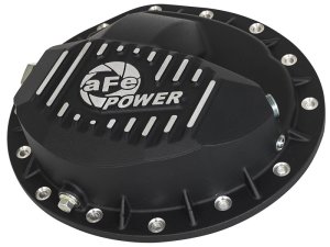 Nissan Titan XD Differential Cover - Rear - aFe - Pro Series w/Machined Fins - Black - `16-`17