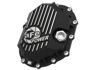 Chevrolet 2500 Differential Cover - Front - aFe - Pro Series w/ Machined Fins - Black - `11-`18