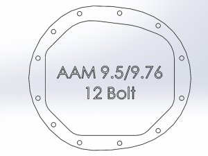 Chevrolet Silverado 1500 Differential Cover - Rear - aFe - Pro Series AAM 9.5/9.76 w/ Machined Fins - Black - `14-`23