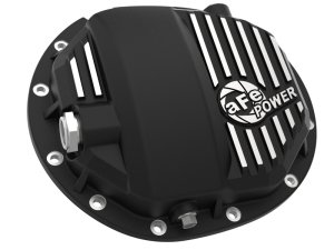Chevrolet Silverado 1500 Differential Cover - Rear - aFe - Pro Series AAM 9.5/9.76 w/ Machined Fins - Black - `14-`23