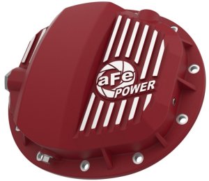 GMC Silverado Differential Cover - Rear - aFe - Pro Series GMCH 9.5 - Red - `19-`24