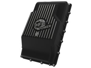 Ford F-150 Rear Transmission Pan - aFe - Pro Series w/ Machined Fins - Black - `17-`24