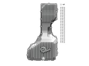 GMC Sierra Engine Oil Pan - aFe - Street Series w/ Machined Fins - `17-`19