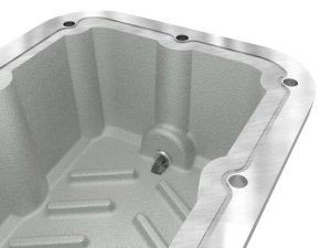 Jeep Wrangler Transmission Pan - aFe - Street Series w/ Machined Fins - Raw - `18-`25