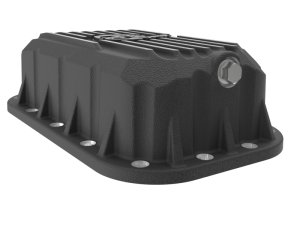 Jeep Wrangler Engine Oil Pan - aFe - Pro Series with Machined Fins - Black - `12-`18