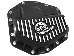 Ford F-350 Diff Cover - Front - aFe - Pro Series with Machined Fins - Black - `23-`26