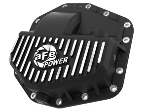 Ford F-350 Diff Cover - Front - aFe - Pro Series with Machined Fins - Black - `23-`26