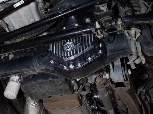 Ford F-350 Diff Cover - Front - aFe - Pro Series with Machined Fins - Black - `23-`26