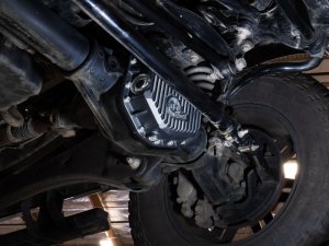Ford F-350 Diff Cover - Front - aFe - Pro Series with Machined Fins - Black - `23-`26