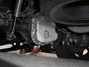 Ford F-350 Differential Cover - Rear - aFe - Street Series with Machined Fins - Raw - `23-`26
