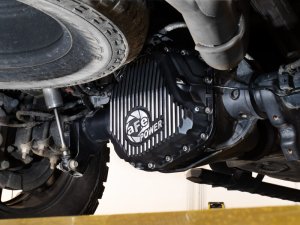 Ford F-250 Diff Cover - Rear - aFe - Pro Series with Machined Fins - Black - `23-`26