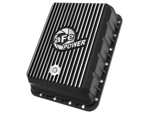 RAM 3500 Transmission Pan - aFe - Pro Series with Machined Fins - Black - `13-`24