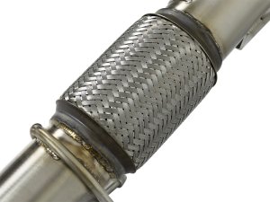 Ford Focus RS Performance Exhaust - aFe - Twisted Steel 3in. 304 SS Catted Series Downpipe - `16-`18