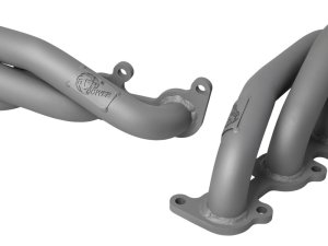 Ford F-150 Performance Exhaust - aFe - Twisted Steel Shorty Headers - Titanium Coat - `15-`22