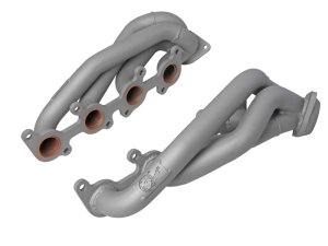 Ford F-150 Performance Exhaust - aFe - Twisted Steel Shorty Headers - Titanium Coat - `15-`22