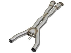 Chevrolet Corvette Performance Exhaust - aFe - MACH Force-Xp X-Pipe 3 IN 304 Stainless Steel w/ Cat - Brushed Finish - `14-`19