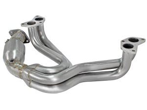 Subaru BRZ Performance Exhaust - aFe - Twisted Steel Long Tube Header 304 Stainless Steel w/ Cat - `13-`19