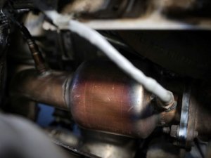 Audi A4 Performance Exhaust - aFe - Twisted Steel 3in. Downpipe - 304 Stainless w/ Cat - `09-`16